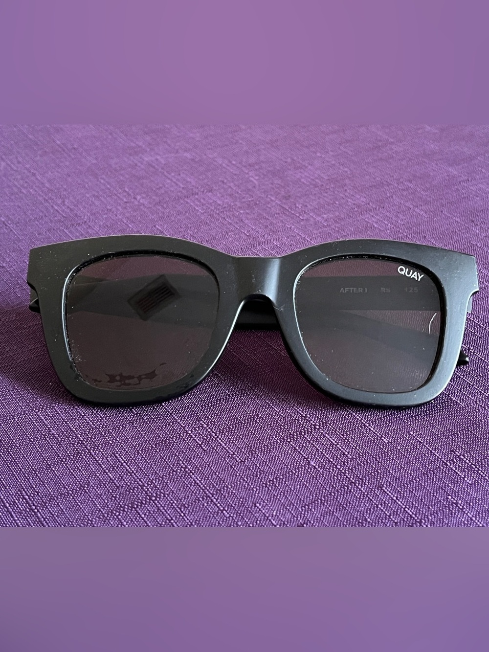 Quay Australia After Hours 125 Black Smoke Oversized Sunglasses
